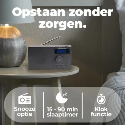 DAB51B DAB+/FM Nood-Radio met Bluetooth|Denver Online