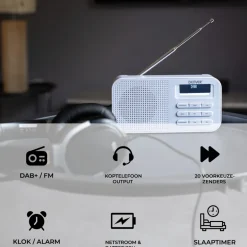 Denver DAB42W Noodradio DAB+/FM-radio met Bluetooth< Veiligheid