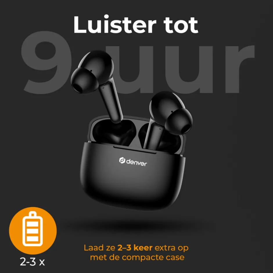 Denver TWE48B Bluetooth Oordopjes< Oordopjes