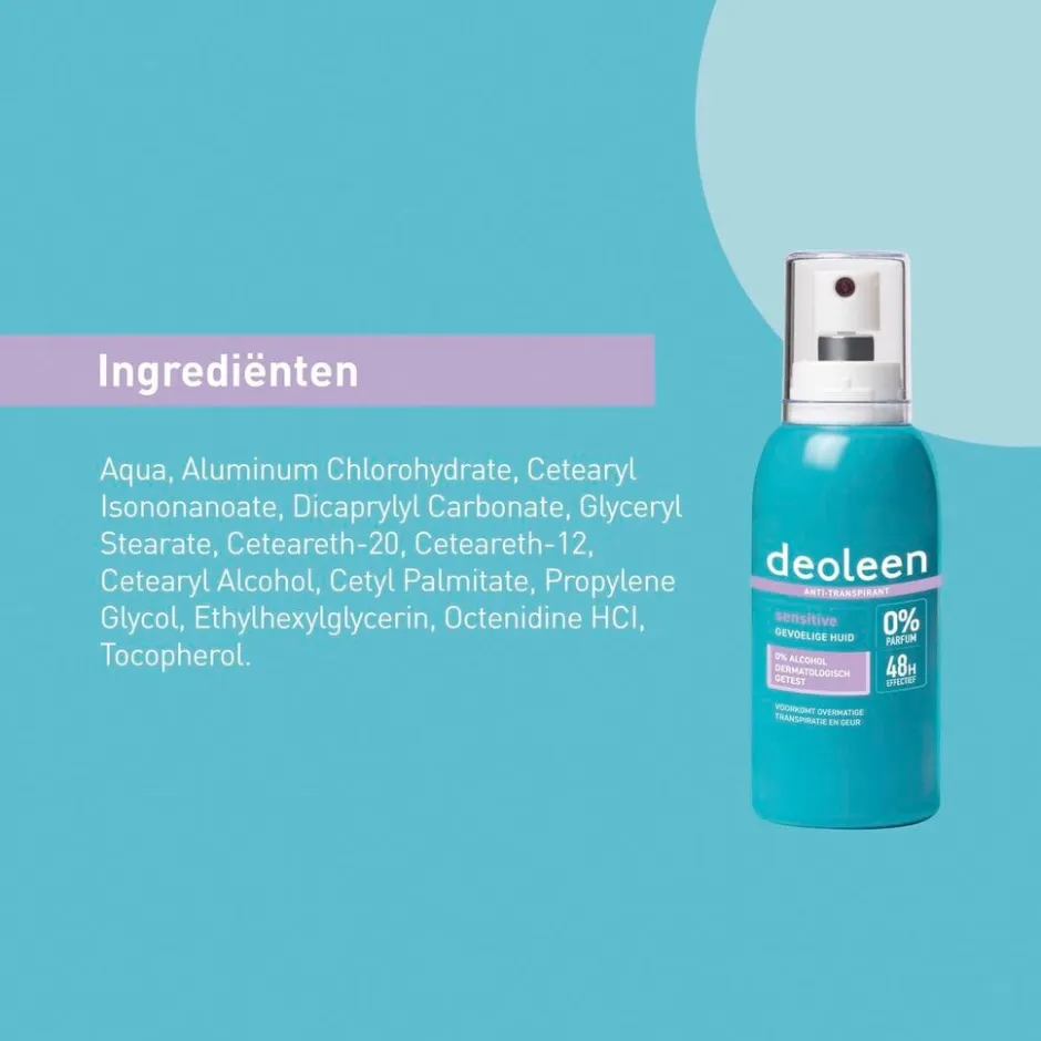 Sensitive Antitranspirant met Pomp|Deoleen