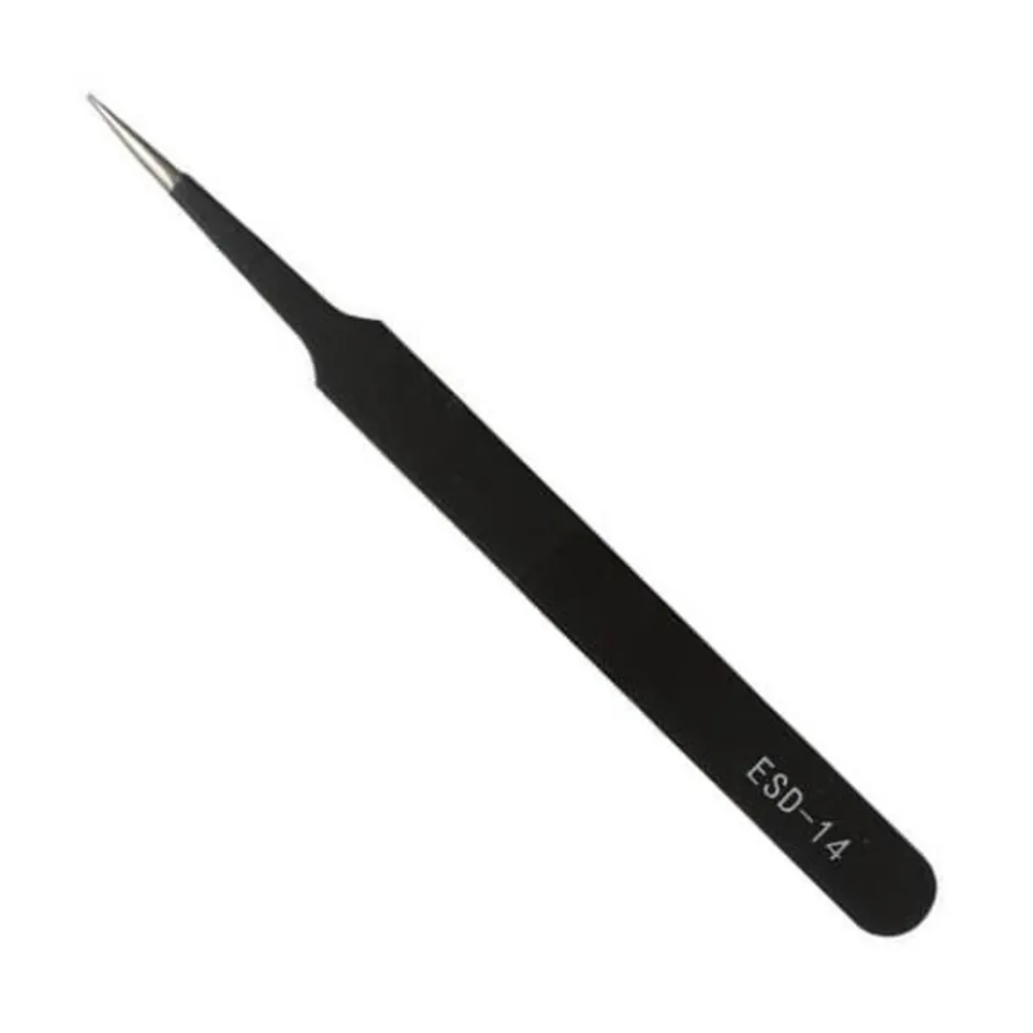 Dermarolling Black Tweezer - Wimperpincet ESD< Pincetten