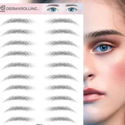 Dermarolling Semi-Permanente Waterproof Wenkbrauw Tattoo Sticker< Wenkbrauw Make-Up