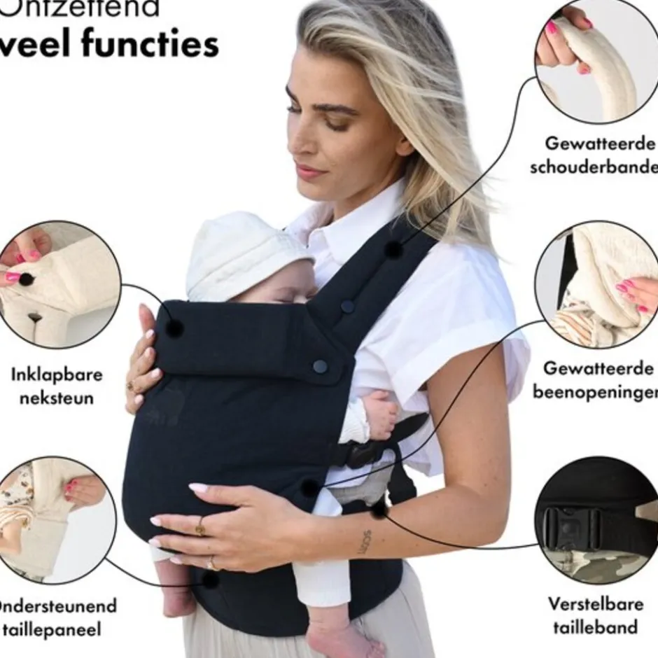 Deryan Amora Ergonomische Baby Draagzak< Draagzakken