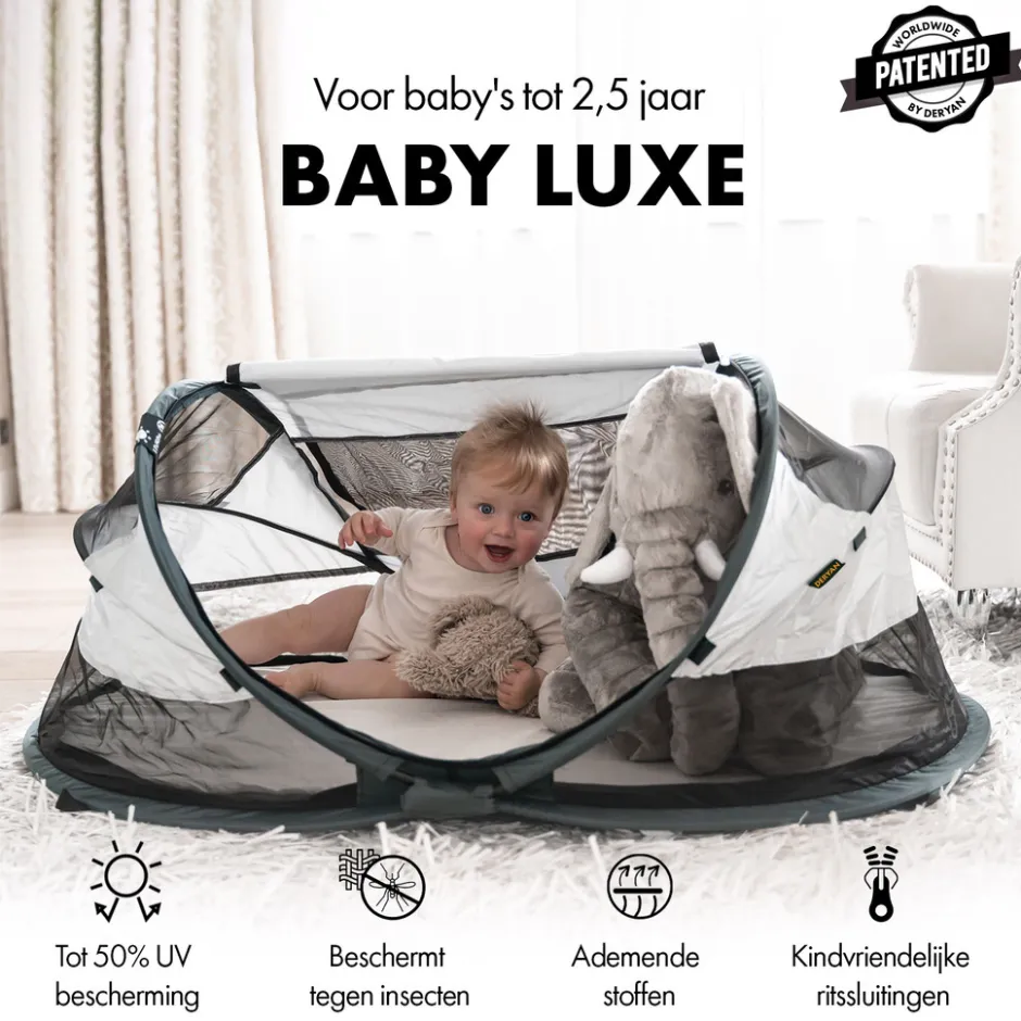 Baby Luxe Campingbedje Inclusief zelfopblaasbare matras|Deryan New