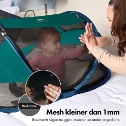 Deryan Baby Luxe Campingbedje Inclusief zelfopblaasbare matras< Campingbedjes