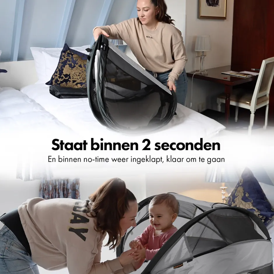 Baby Luxe Campingbedje Inclusief Zelfopblaasbare Matras|Deryan Discount