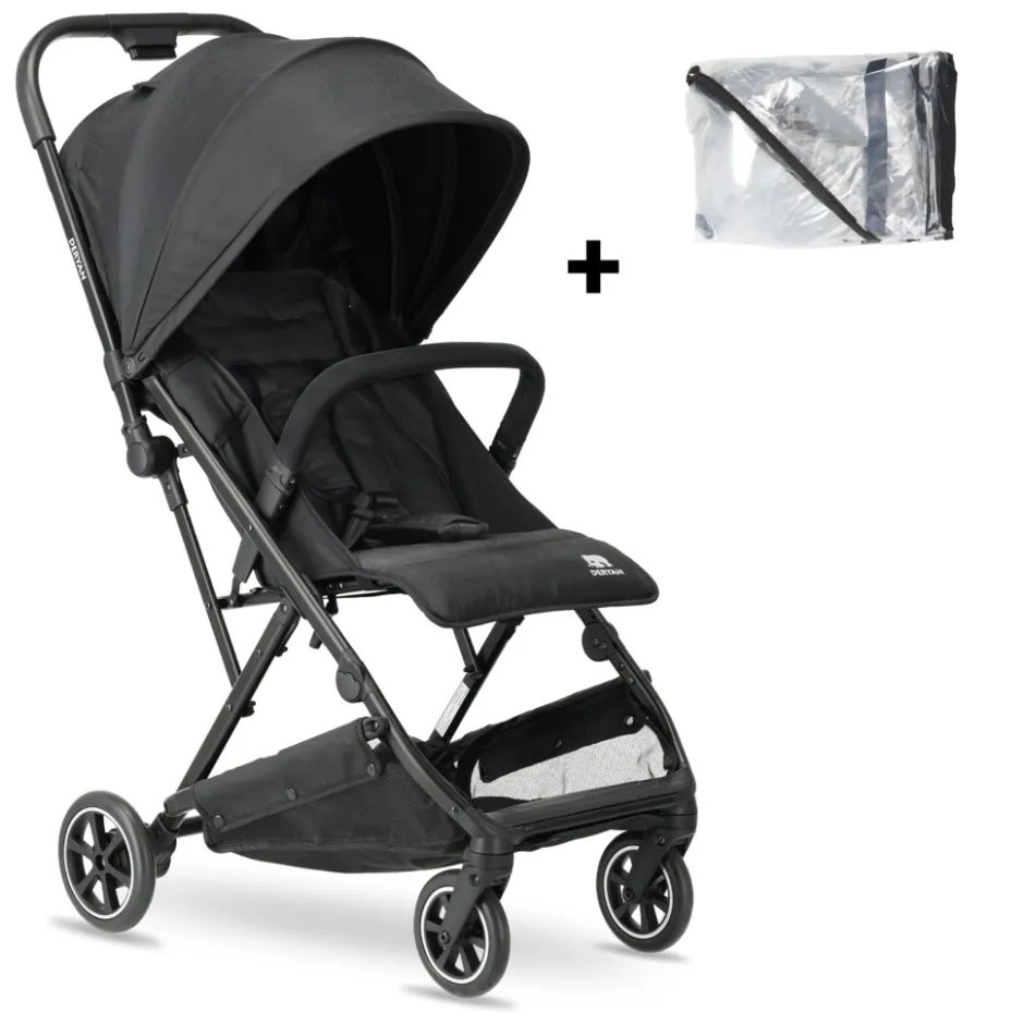 Deryan Easy Luxe Lichtgewicht Buggy + Regenhoes – Compact & Comfortabel| Best