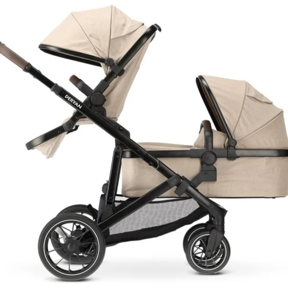 Deryan Evy V2 DUO Kinderwagen 2in1< Duowagens En Tweelingwagens