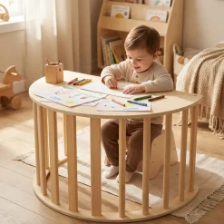 Deryan Houten Klimboog Inclusief Kussen Montessori Klimrek En Tekentafel| Sale