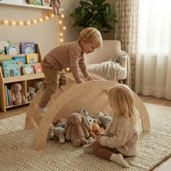 Deryan Houten Klimboog Inclusief Kussen Montessori Klimrek En Tekentafel| Sale