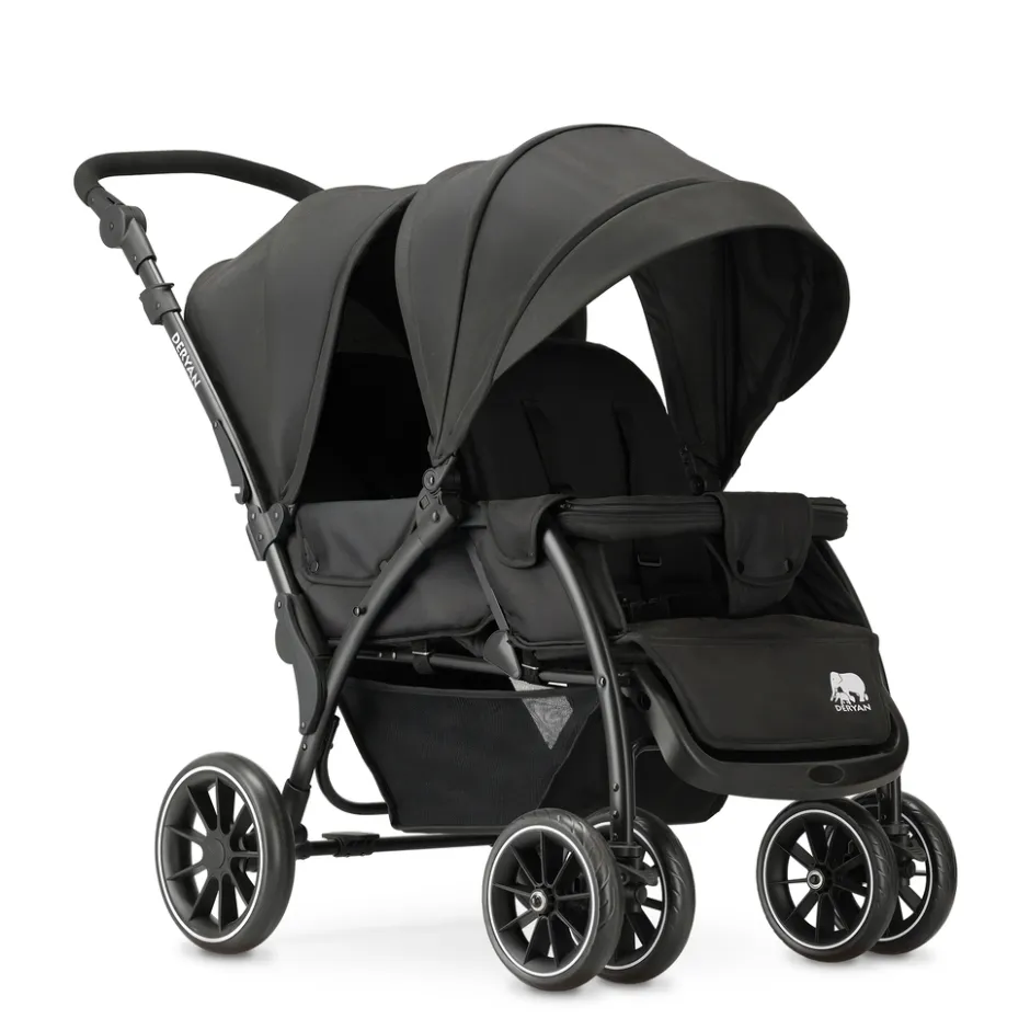 Deryan Luxe Elena Dubbele buggy Inclusief regenhoes< Duowagens En Tweelingwagens