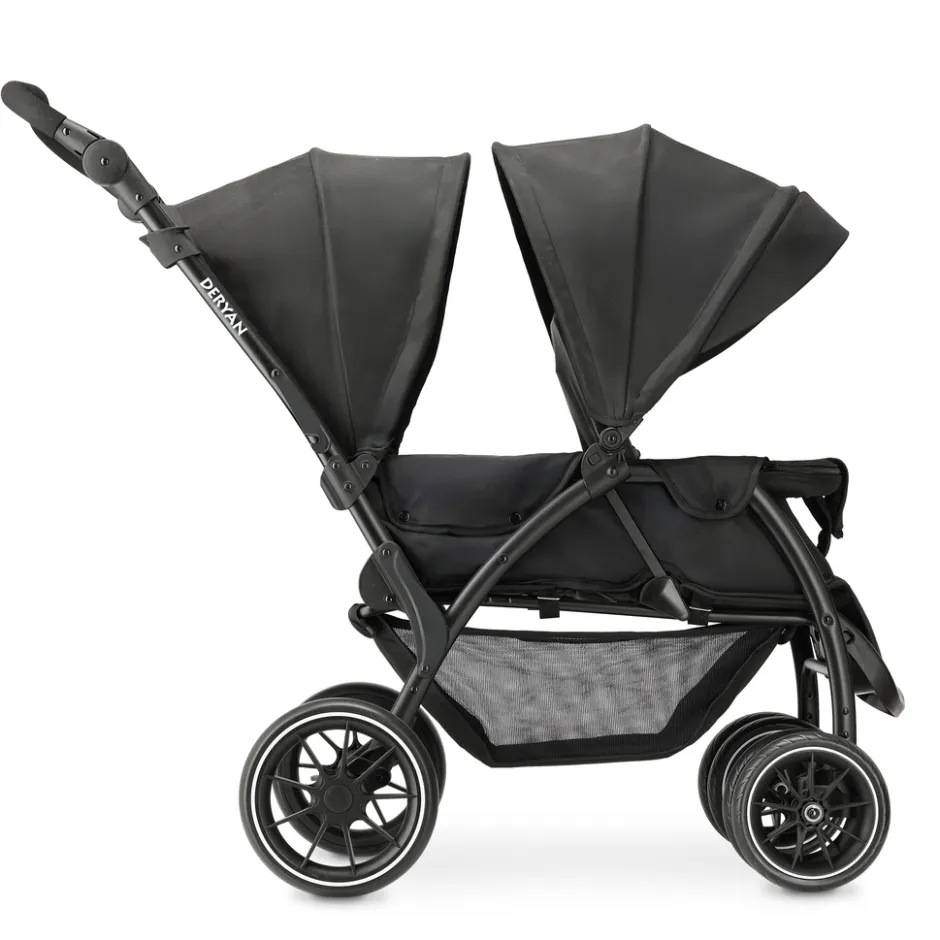 Deryan Luxe Elena Dubbele buggy Inclusief regenhoes< Duowagens En Tweelingwagens