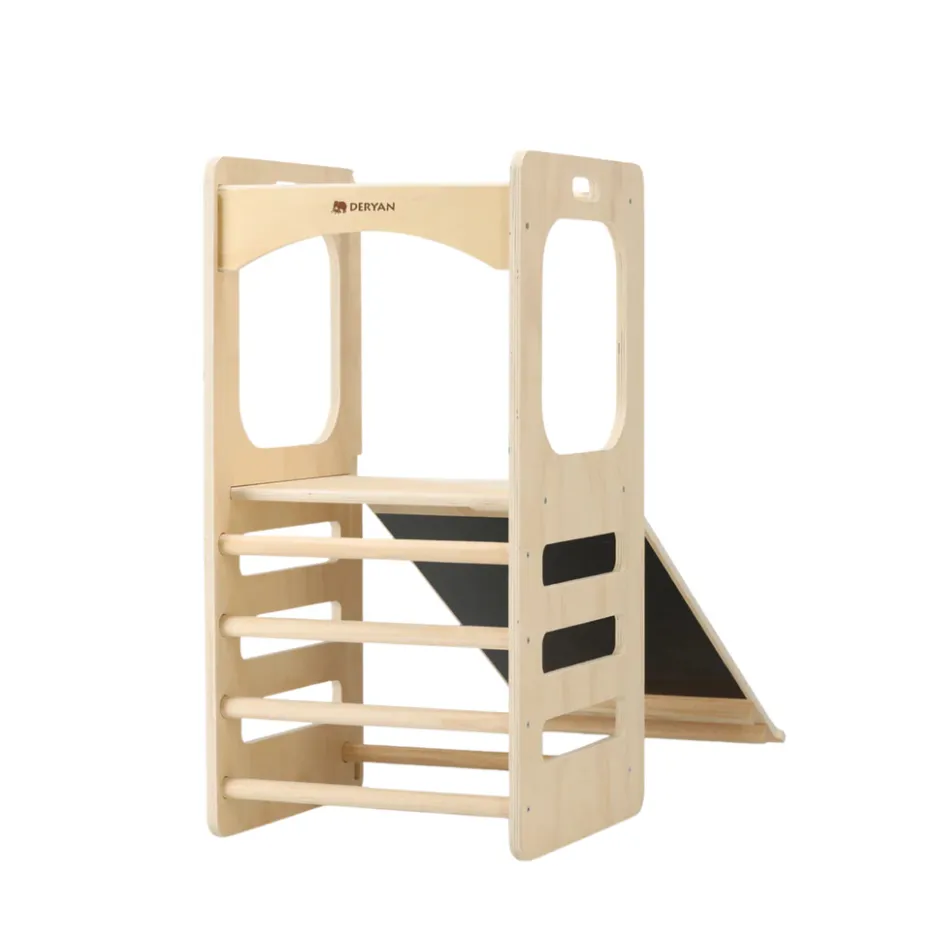 Deryan Luxe Houten Klimtoren Met Glijbaan Speeltoren| Sale