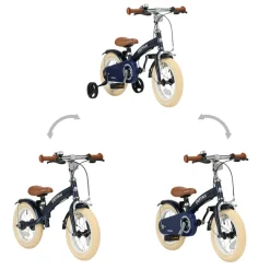 Deryan Luxe Kinderfiets 12 Inch 3 in 1 Loopfiets< Fietsen En Rijden