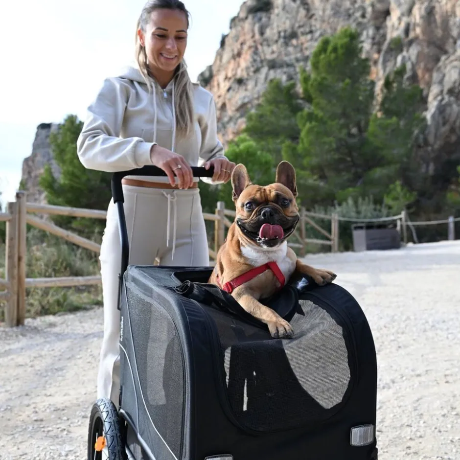 Deryan Luxe Pet Trailer Hondenkar< Honden