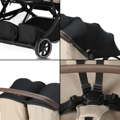 Deryan Luxe Rolo X2 V2 Duo Buggy< Duowagens En Tweelingwagens