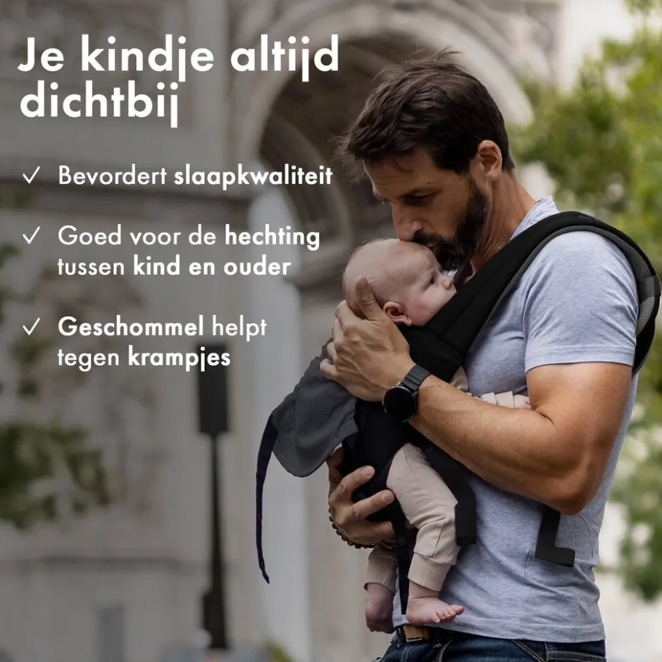 Deryan Pack Luxe Ergonomische draagzak Babydrager met opbergvakjes< Draagzakken