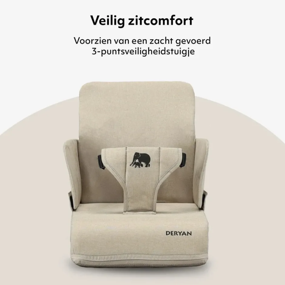 Deryan Travel Booster Stoelverhoger Inclusief Bevestigingsriem| Clearance