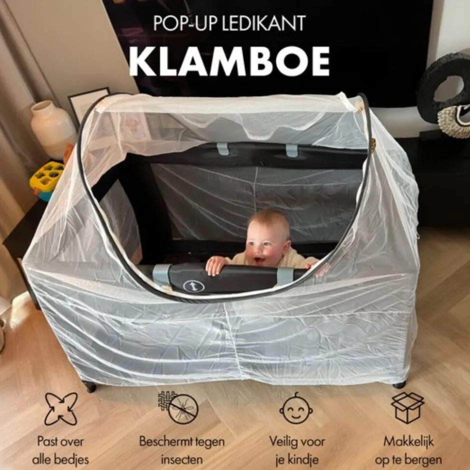 Universeel Luxe Klamboe voor Campingbed|Deryan New