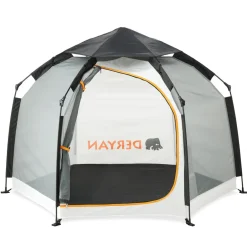 Deryan Up To Go Kinderbox Draagbare Kinderbox Pop Up Reisbox Strandtent Cream< Campingbedjes