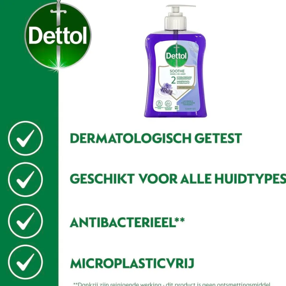 Dettol Lavendel Antibacteriële Wasgel< Handzeep