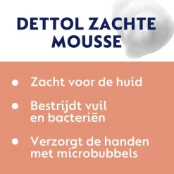 Dettol Orchidee & Vanille Zachte Mousse Antibacteriële Handzeep< Handzeep