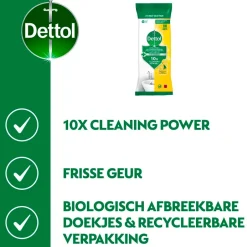 Power & Fresh Citrus Multi-reinigingsdoekjes|Dettol Online