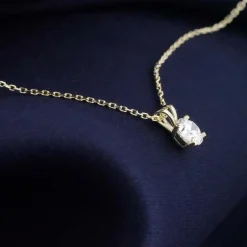 Di Lusso 14K Gouden Collier met hanger – 0.25 ct Lab Grown Diamant< Sieraden En Bijoux