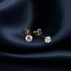 14K Gouden Oorstekers – 0.25 ct Lab Grown Diamant|Di Lusso Sale