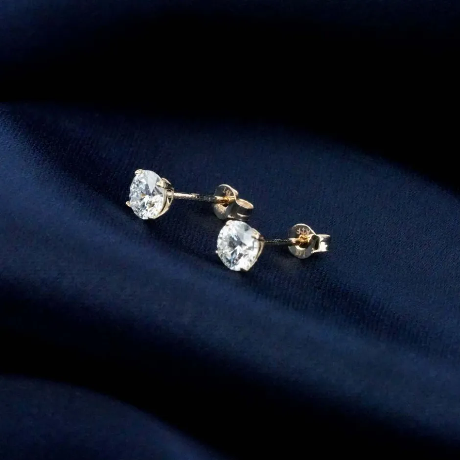 14K Gouden Oorstekers – 0.60 ct Lab Grown Diamant|Di Lusso Clearance