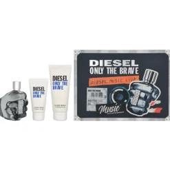 Diesel Only The Brave Mens Giftset 275 ml<Heren Parfum Geschenkset Voor Hem|Herenparfum