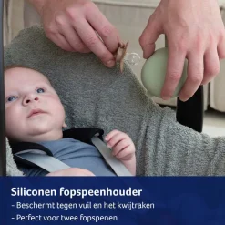 Difrax LOVI Fopspeenhouder van Siliconen< Fopspeenaccessoires