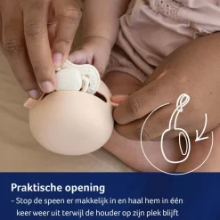 Difrax LOVI Fopspeenhouder van Siliconen< Fopspeenaccessoires