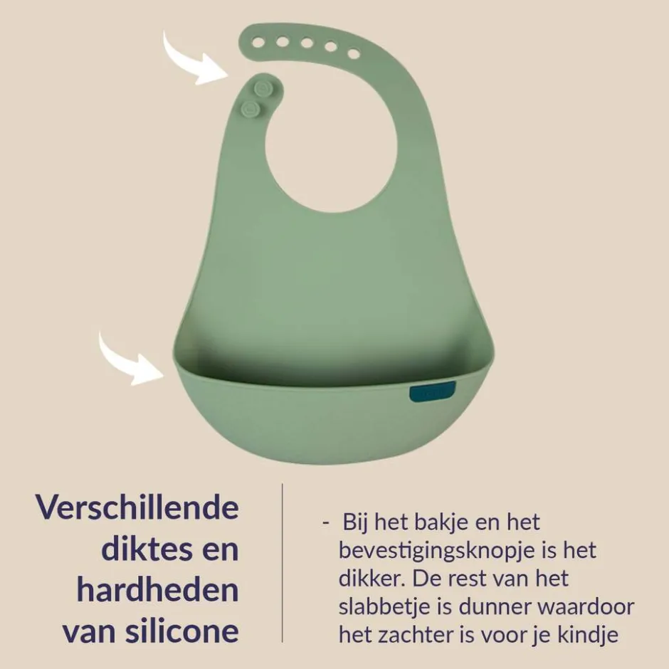 Difrax LOVI Slabbetje van Siliconen< Slabbetjes