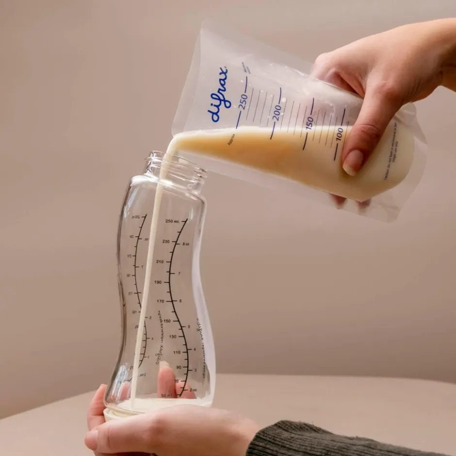 Difrax Moedermelk bewaarzakjes - 40 stuks< Borstvoedingsaccessoires