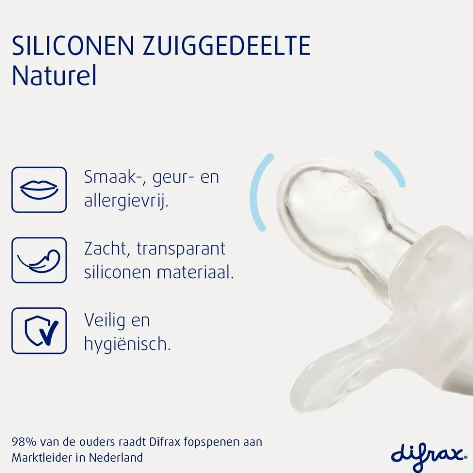Difrax Natural 12+M Fopspeen< Fopspenen