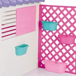 Garden Wit/Roze Speelhuisje met Accessoires|Dolu Discount