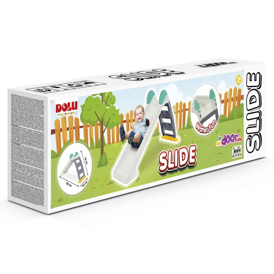 Grijs/Wit Water Glijbaan|Dolu Best