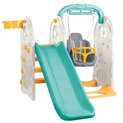 Turquoise/Geel 4-in-1 Speeltoestel|Dolu Online