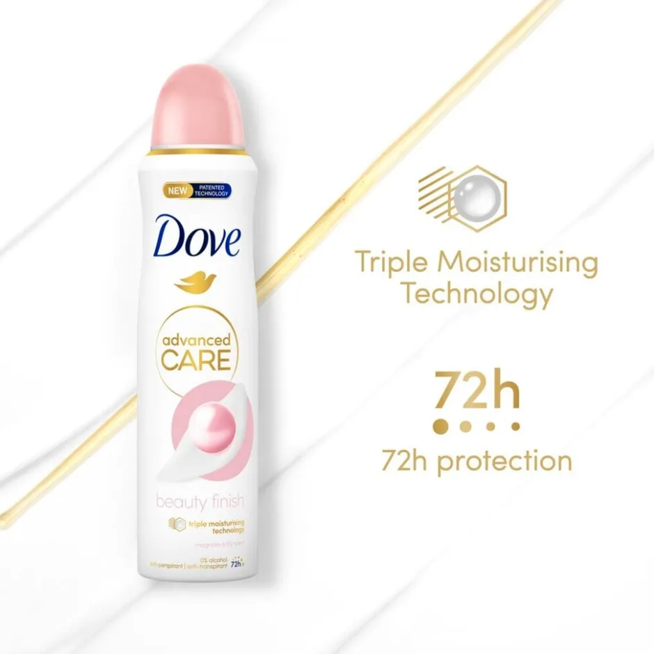 Dove Advanced Care Beauty Finish Antitranspirant Deodorant Spray< Deospray