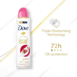 Advanced Care Go Fresh Pomegranate & Lemon Verbena Antitranspirant Deodorant Spray|Dove New