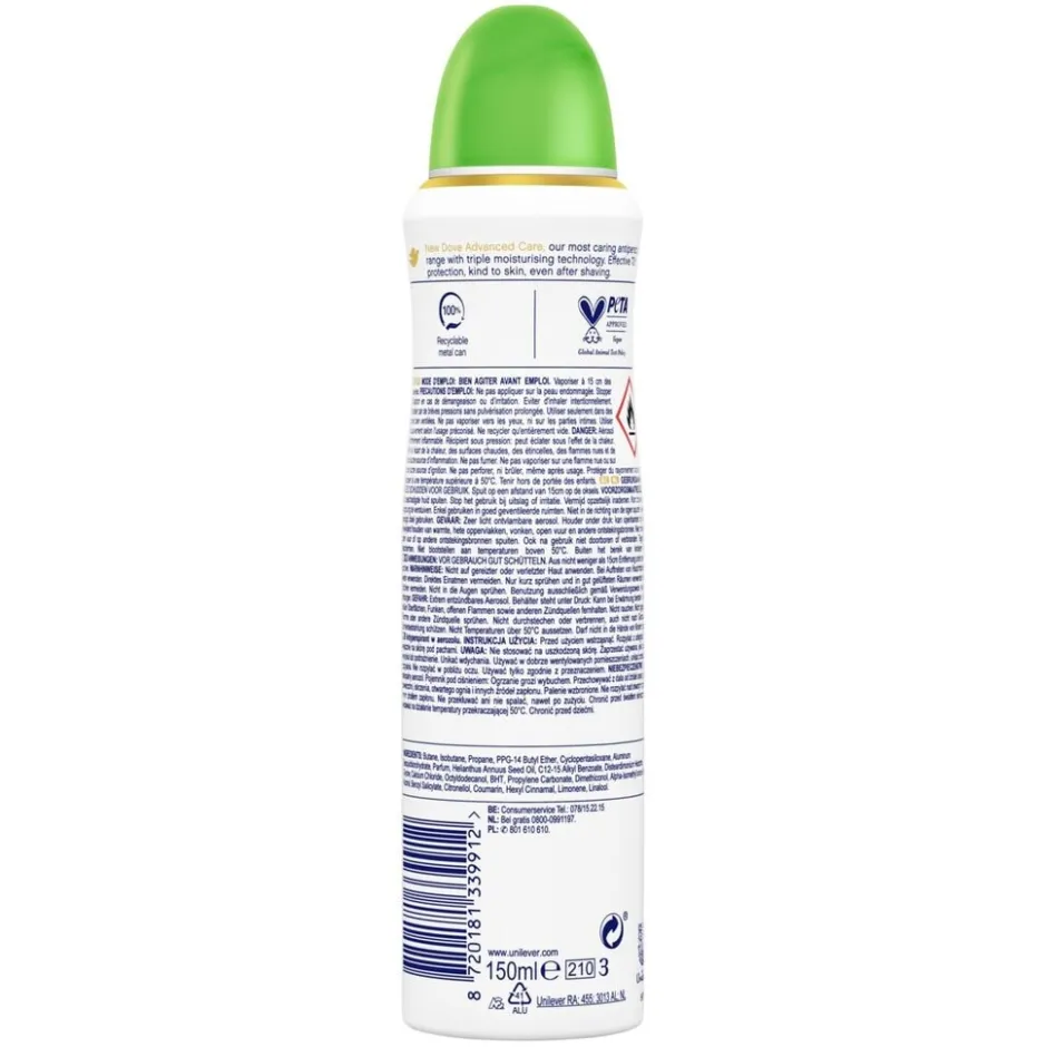 Advanced Care Go Fresh Cucumber & Green Tea Antitranspirant Deodorant Spray|Dove Outlet