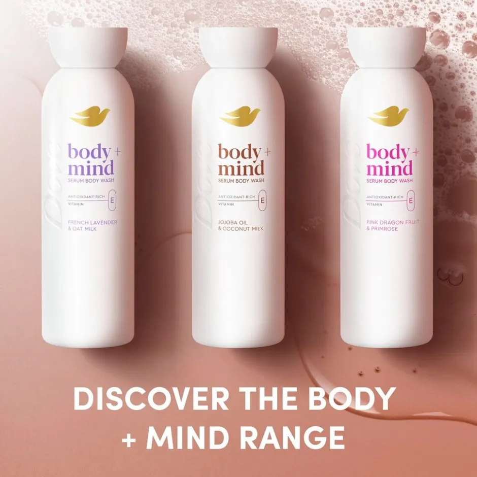 Body+Mind Jojoba Oil & Coconut Milk Douchegel|Dove Outlet