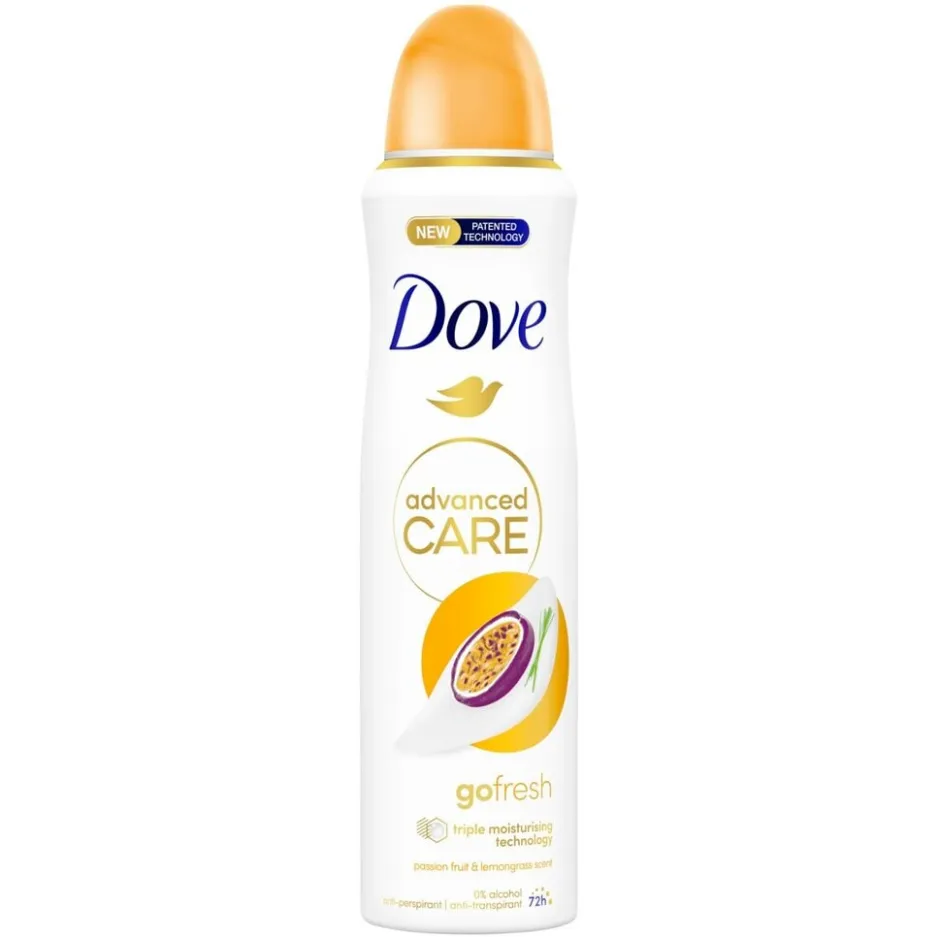 Dove Go Fresh Passion Fruit & Lemongrass Antitranspirant Spray< Deospray