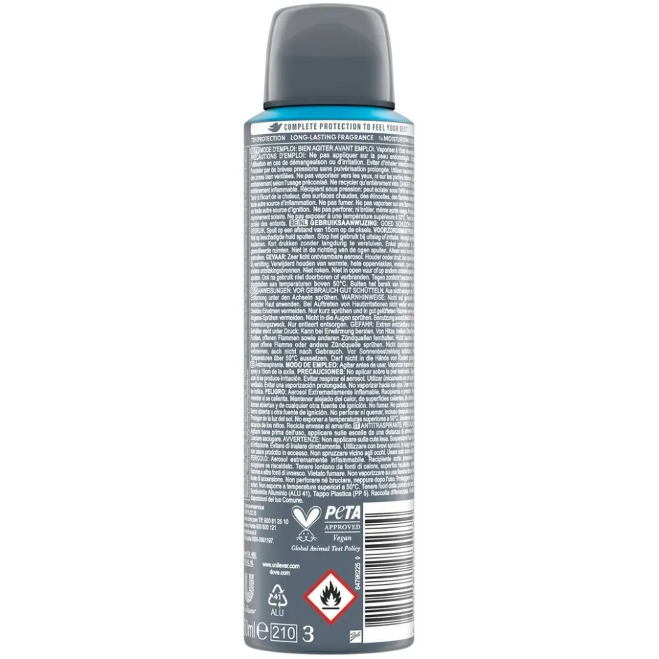Dove Men + Care Advanced Clean Comfort Antitranspirant Deodorant Spray< Deospray