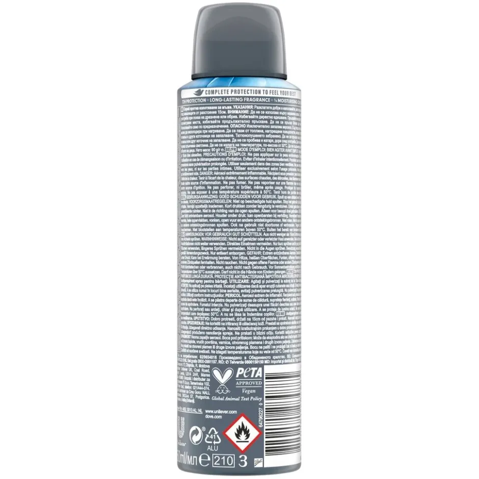 Dove Men +Care Advanced Cool Fresh Antitranspirant Spray< Deospray