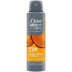 Dove Men +Care Advanced Sandelwood + Vanilla Antitranspirant Spray< Deospray