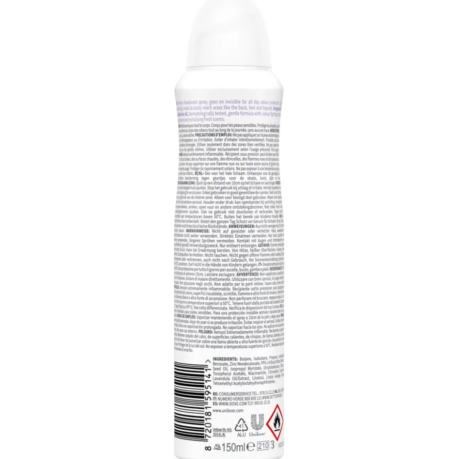 Whole Body Lavender & Camomile Deodorant Spray|Dove Sale