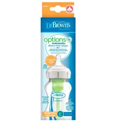 Options+ 1+M Antikoliekfles met Brede Hals|Dr. Brown's Online