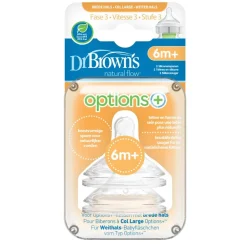 Dr. Brown's Options+ 6+M Fase 3 Spenen< Fopspenen|Flessenspenen
